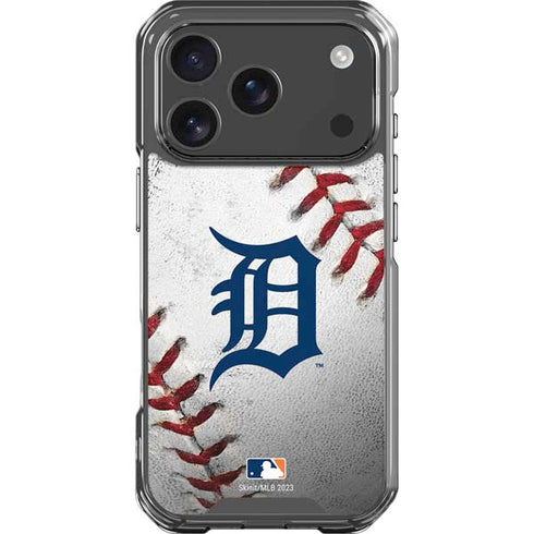 MLB Detroit Tigers Game Ball iPhone 17 Pro Clear Case