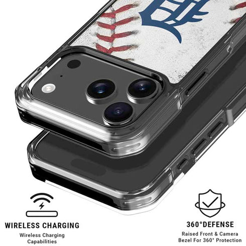 MLB Detroit Tigers Game Ball iPhone 17 Pro Clear Case