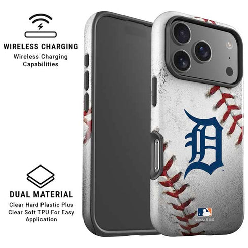 MLB Detroit Tigers Game Ball iPhone 17 Pro Magsafe Impact Case