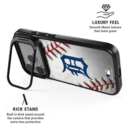 MLB Detroit Tigers Game Ball iPhone 17 Pro Max Kickstand Case