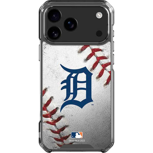 MLB Detroit Tigers Game Ball iPhone 18 Pro Max Clear Case