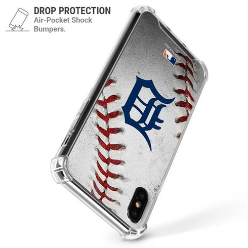 MLB Detroit Tigers Game Ball iPhone X/XS Clear Case