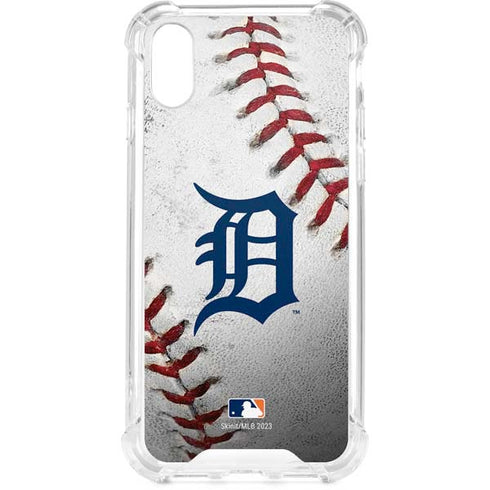 MLB Detroit Tigers Game Ball iPhone XS Clear Case