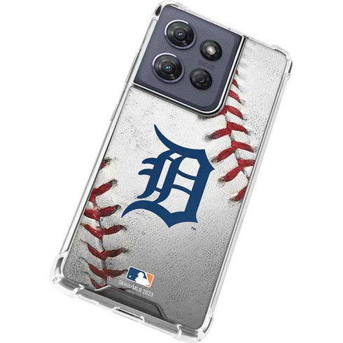 MLB Detroit Tigers Game Ball Moto G 5G (2025) Clear Case