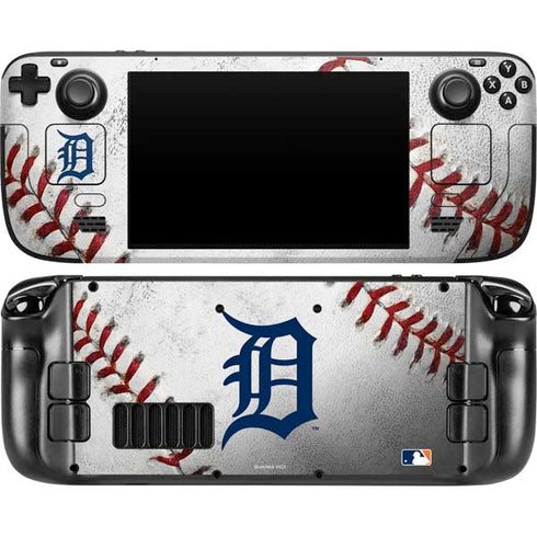 MLB Detroit Tigers Game Ball Steam Deck Handheld Gaming Computer OLED Skin