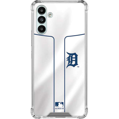 MLB Detroit Tigers Home Jersey Galaxy A13 5G Clear Case