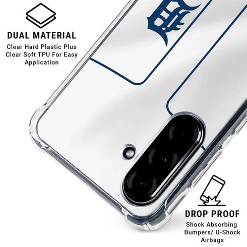 MLB Detroit Tigers Home Jersey Galaxy A36 5G Clear Case
