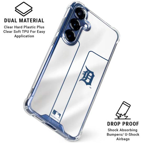 MLB Detroit Tigers Home Jersey Galaxy S25 FE Clear Case