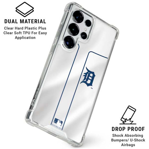MLB Detroit Tigers Home Jersey Galaxy S25 Ultra Clear Case