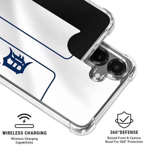 MLB Detroit Tigers Home Jersey Galaxy S26 Clear Case