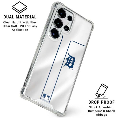 MLB Detroit Tigers Home Jersey Galaxy S26 Ultra Clear Case