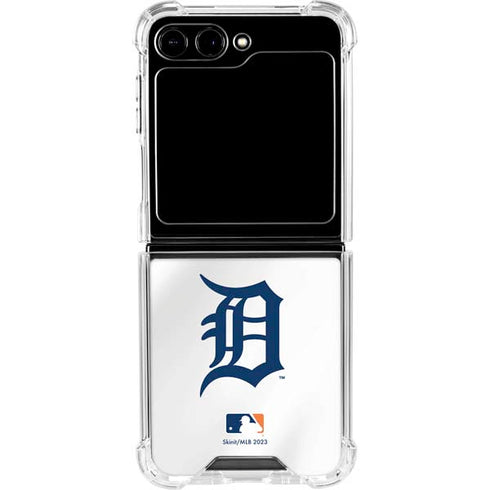 MLB Detroit Tigers Home Jersey Galaxy Z Flip6 Clear Case