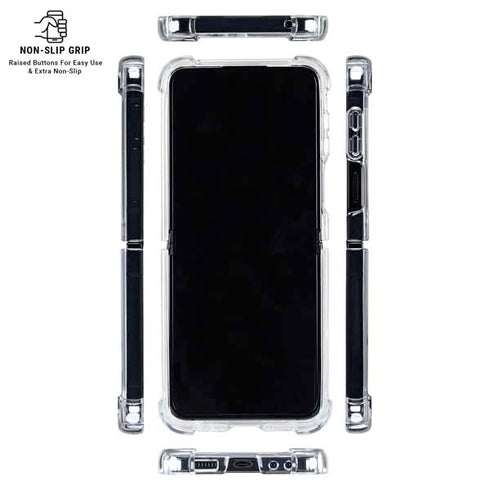 MLB Detroit Tigers Home Jersey Galaxy Z Flip6 Clear Case