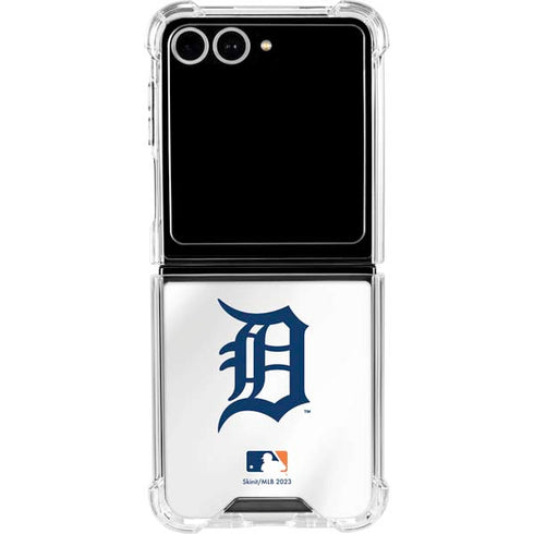 MLB Detroit Tigers Home Jersey Galaxy Z Flip7 Clear Case