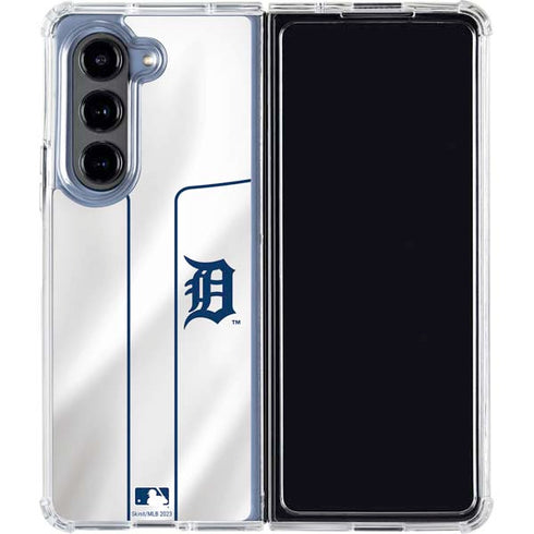 MLB Detroit Tigers Home Jersey Galaxy Z Fold5 5G Clear Case