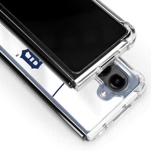 MLB Detroit Tigers Home Jersey Galaxy Z Fold5 5G Clear Case