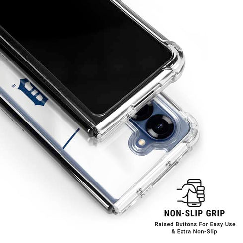 MLB Detroit Tigers Home Jersey Galaxy Z Fold7 Clear Case