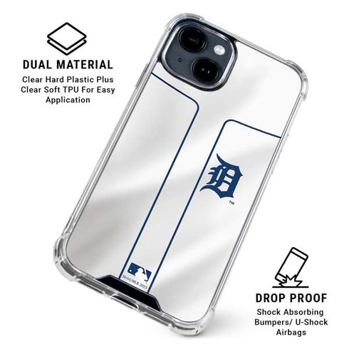MLB Detroit Tigers Home Jersey iPhone 15 Clear Case