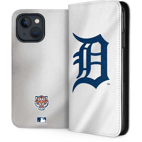MLB Detroit Tigers Home Jersey iPhone 15 Plus Folio Case