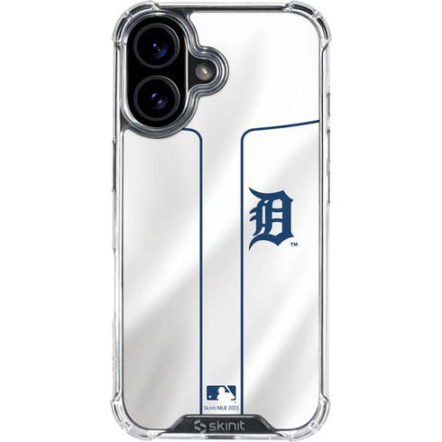 MLB Detroit Tigers Home Jersey iPhone 16 Clear Case