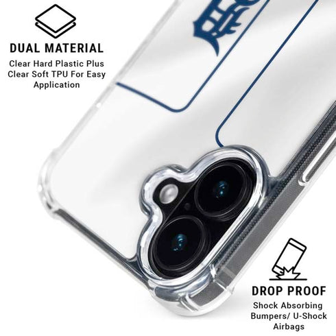 MLB Detroit Tigers Home Jersey iPhone 16 Clear Case