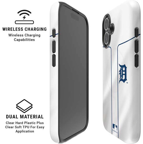 MLB Detroit Tigers Home Jersey iPhone 16 Plus Magsafe Impact Case