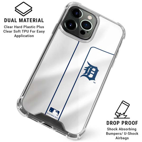 MLB Detroit Tigers Home Jersey iPhone 16 Pro Clear Case
