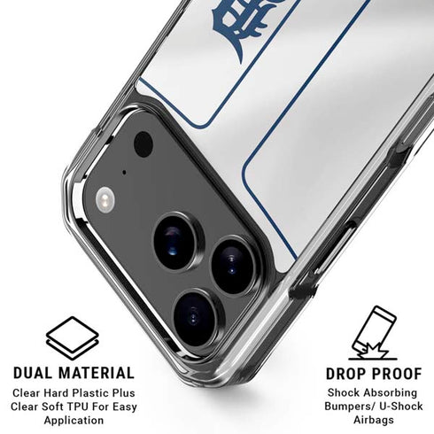 MLB Detroit Tigers Home Jersey iPhone 17 Pro Clear Case