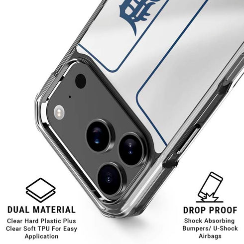 MLB Detroit Tigers Home Jersey iPhone 18 Pro Clear Case