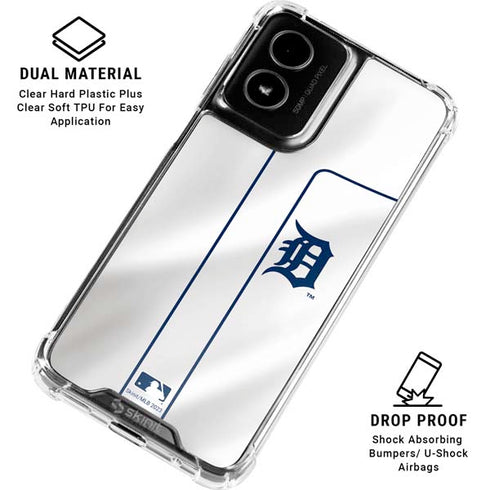 MLB Detroit Tigers Home Jersey Moto G Power 5G (2024) Clear Case