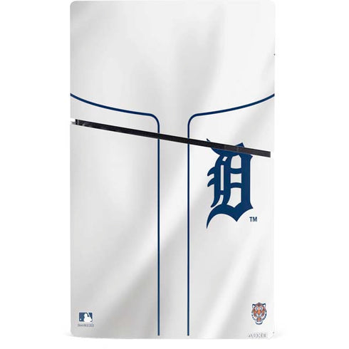 MLB Detroit Tigers Home Jersey PS5 Slim Digital Edition Console Skin