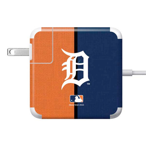MLB Detroit Tigers Split 85W Power Adapter (15 and 17 inch MacBook Pro Charger) Skin