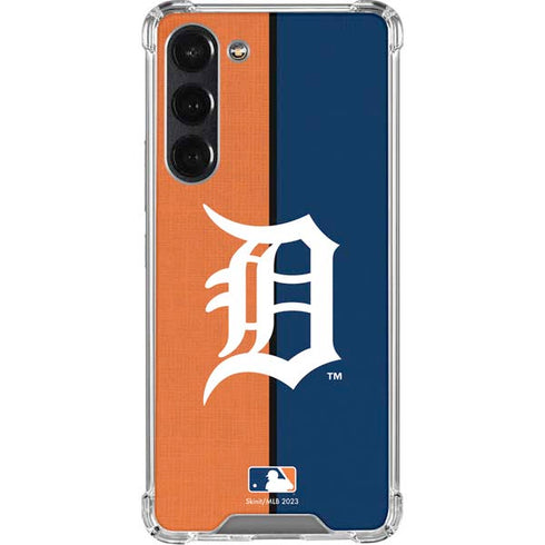 MLB Detroit Tigers Split Galaxy S24 FE Clear Case