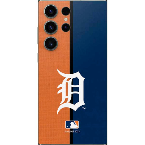 MLB Detroit Tigers Split Galaxy S25 Ultra Skin