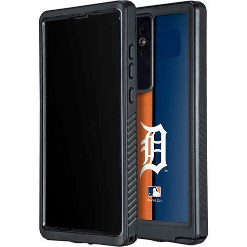 MLB Detroit Tigers Split Galaxy S24 Ultra Waterproof Case