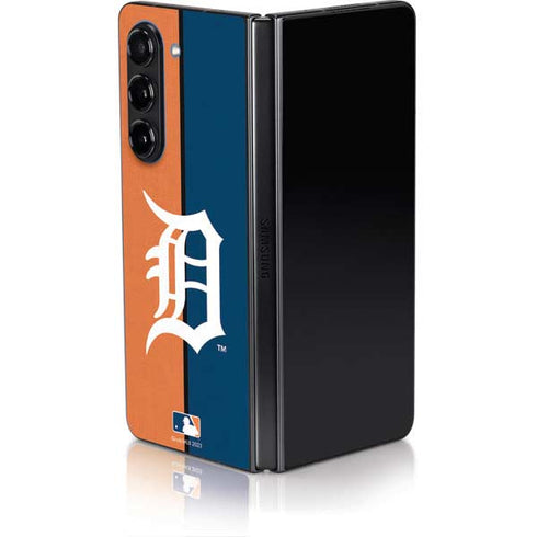 MLB Detroit Tigers Split Galaxy Z Fold5 5G Skin