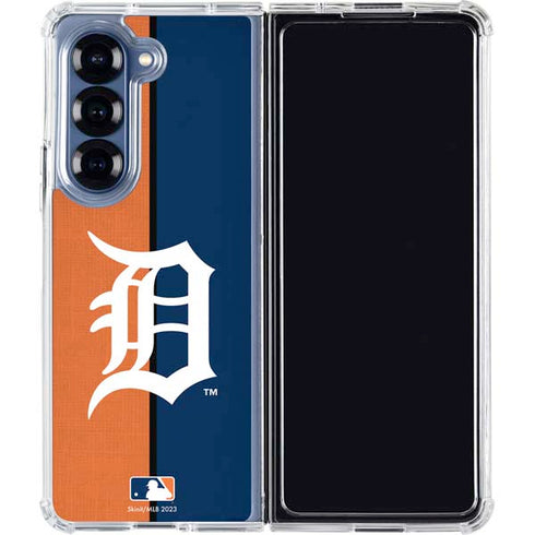 MLB Detroit Tigers Split Galaxy Z Fold6 Clear Case