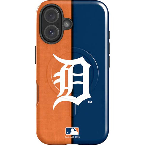 MLB Detroit Tigers Split iPhone 16 Magsafe Impact Case