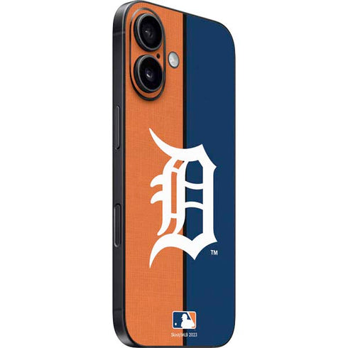 MLB Detroit Tigers Split iPhone 16 Plus Skin