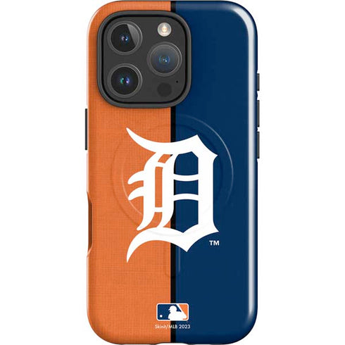 MLB Detroit Tigers Split iPhone 16 Pro Max Magsafe Impact Case