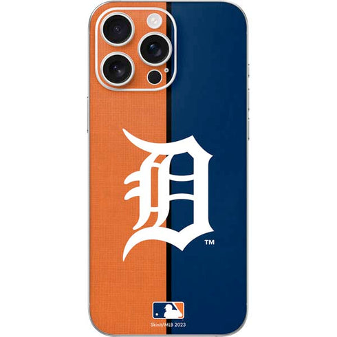 MLB Detroit Tigers Split iPhone 16 Pro Max Skin