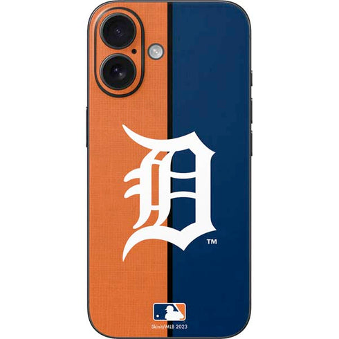 MLB Detroit Tigers Split iPhone 16 Skin