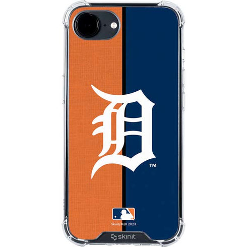 MLB Detroit Tigers Split iPhone 16e Clear Case