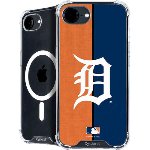 MLB Detroit Tigers Split iPhone 16e MagSafe Case