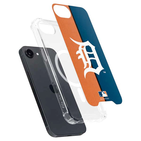MLB Detroit Tigers Split iPhone 16e MagSafe Case