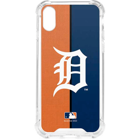 MLB Detroit Tigers Split iPhone XS Clear Case