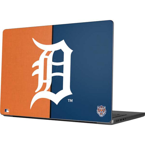 MLB Detroit Tigers Split Apple MacBook Pro 14-inch Skin