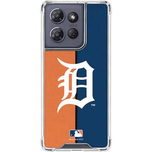 MLB Detroit Tigers Split Moto G Play 5G (2025) Clear Case
