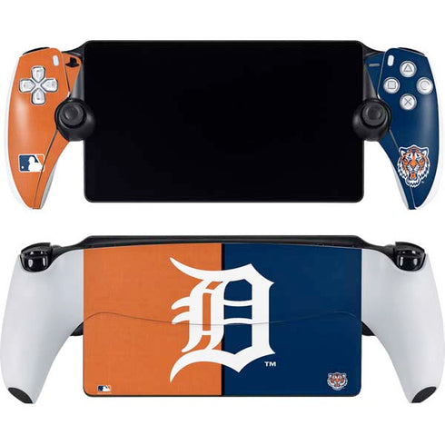 MLB Detroit Tigers Split PlayStation Portal Remote Player Skin