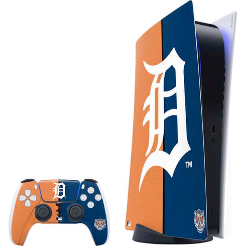 MLB Detroit Tigers Split PlayStation PS5 Skins